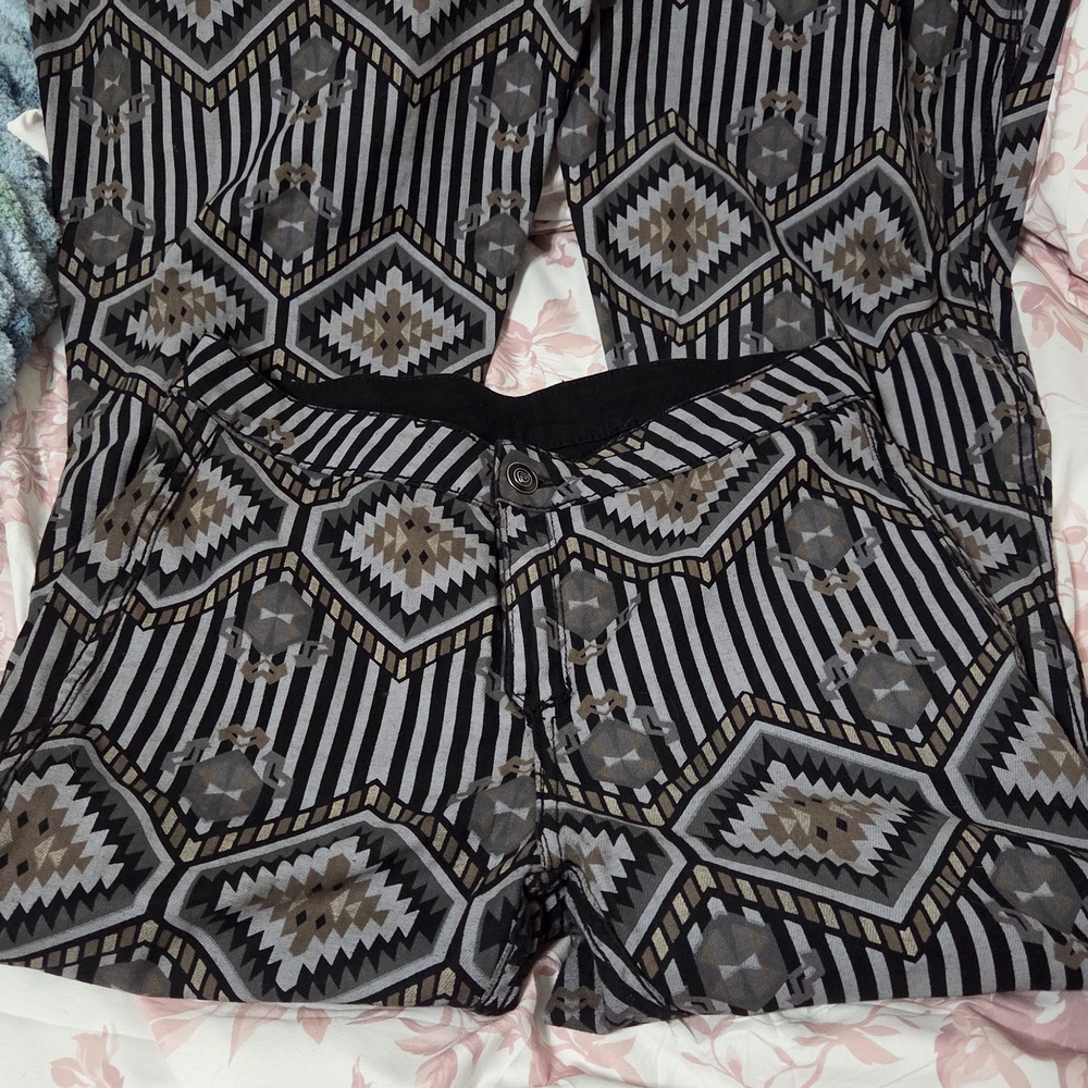 Geometric Patterned Bell Bottoms